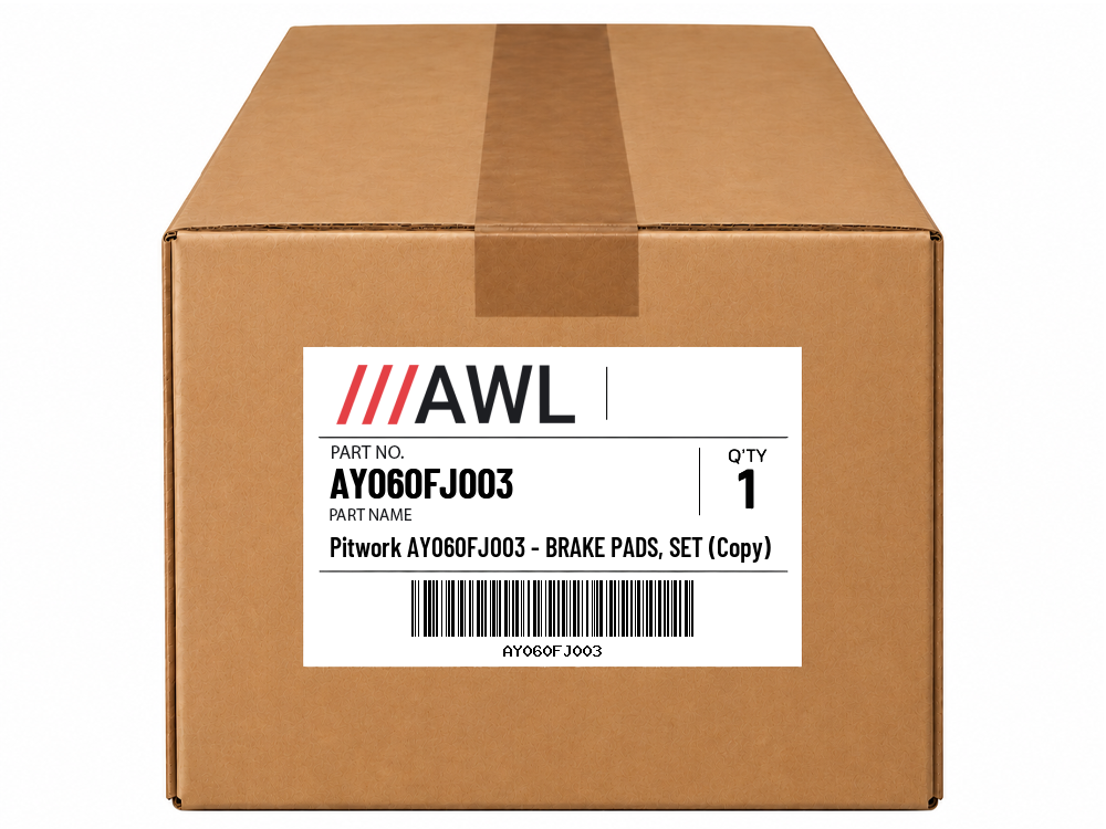 Pitwork AY060FJ003 - BRAKE PADS, SET (Copy)