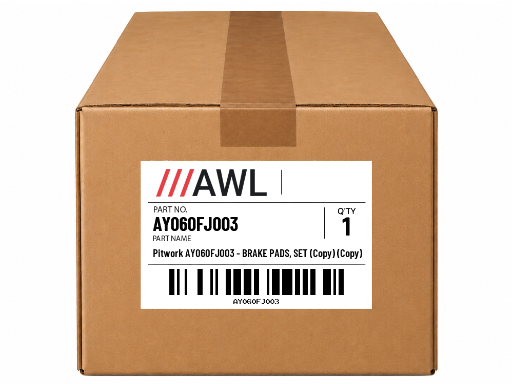 Pitwork AY060FJ003 - BRAKE PADS, SET (Copy) (Copy)