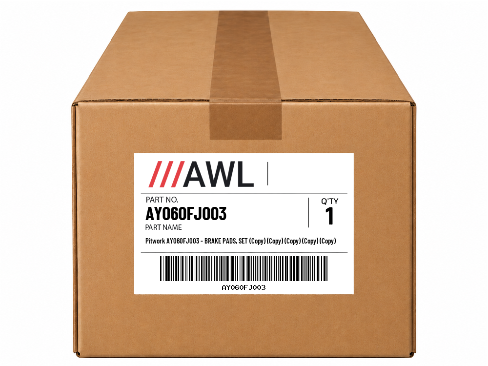 Pitwork AY060FJ003 - BRAKE PADS, SET (Copy) (Copy) (Copy) (Copy) (Copy)